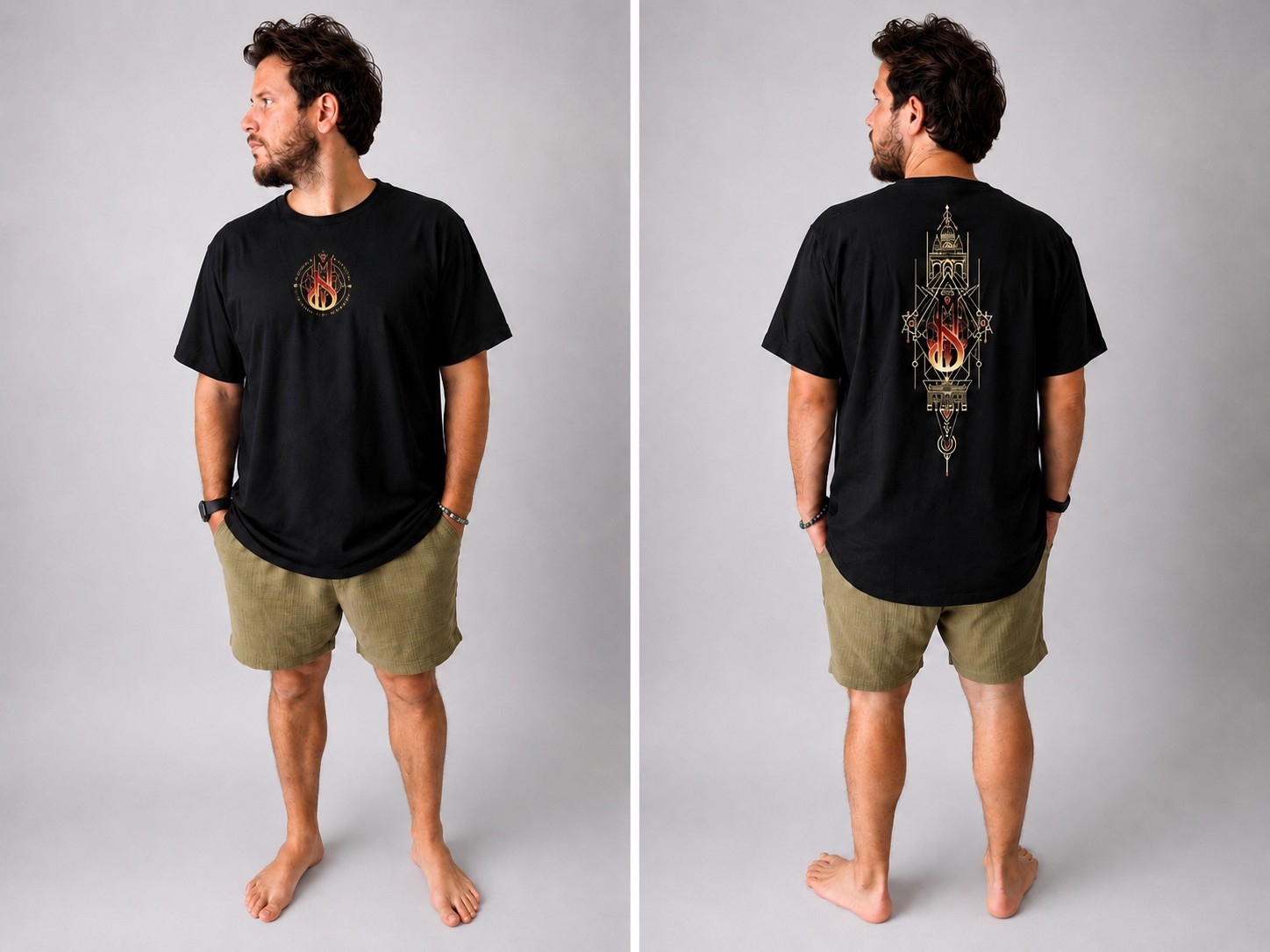 T-shirt oversized unisex Black
