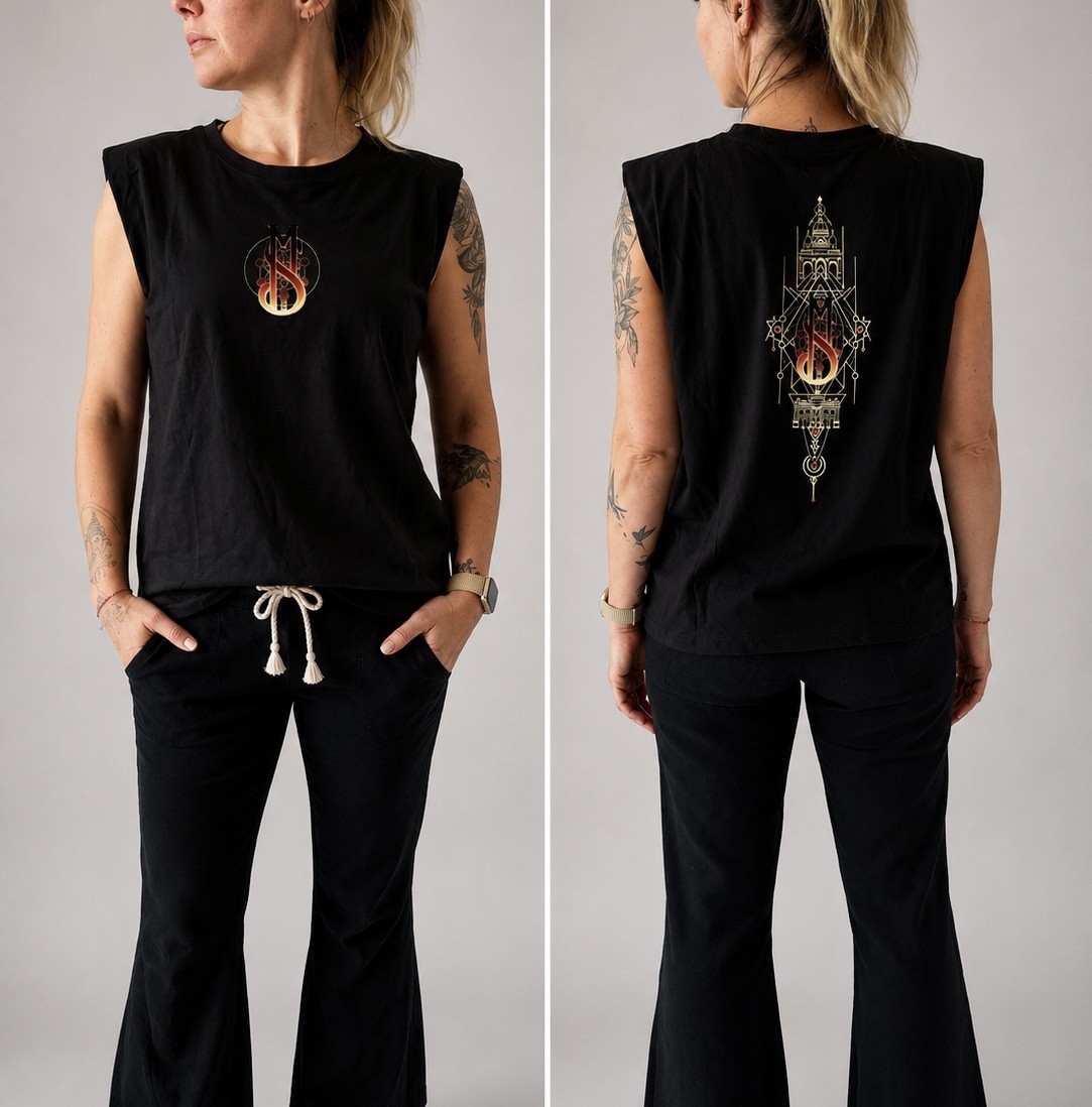Top sleeveless women Black